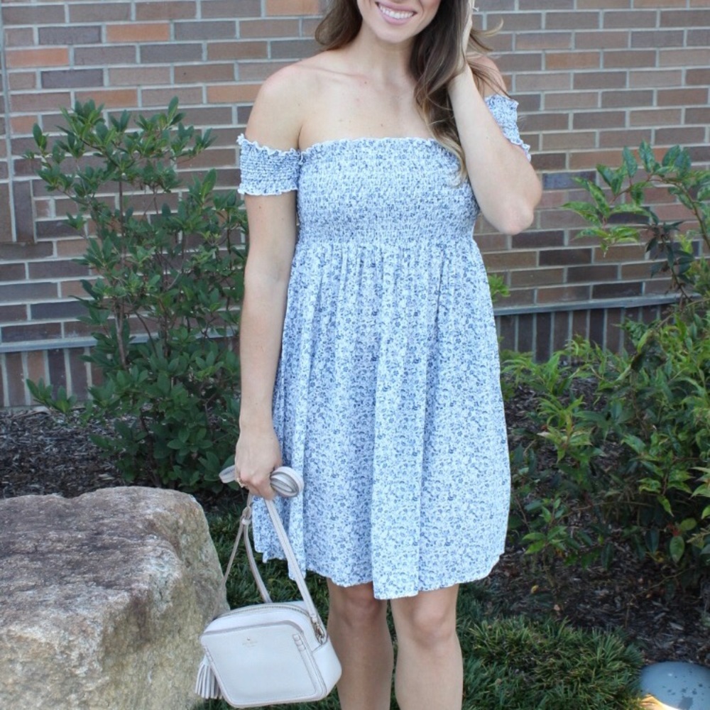 Off The Shoulder Floral Dress